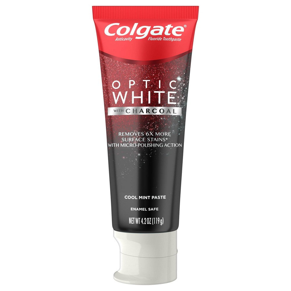Colgate, Colgate Optic White Charcoal Whitening Toothpaste, 4.2 Oz - Bellso