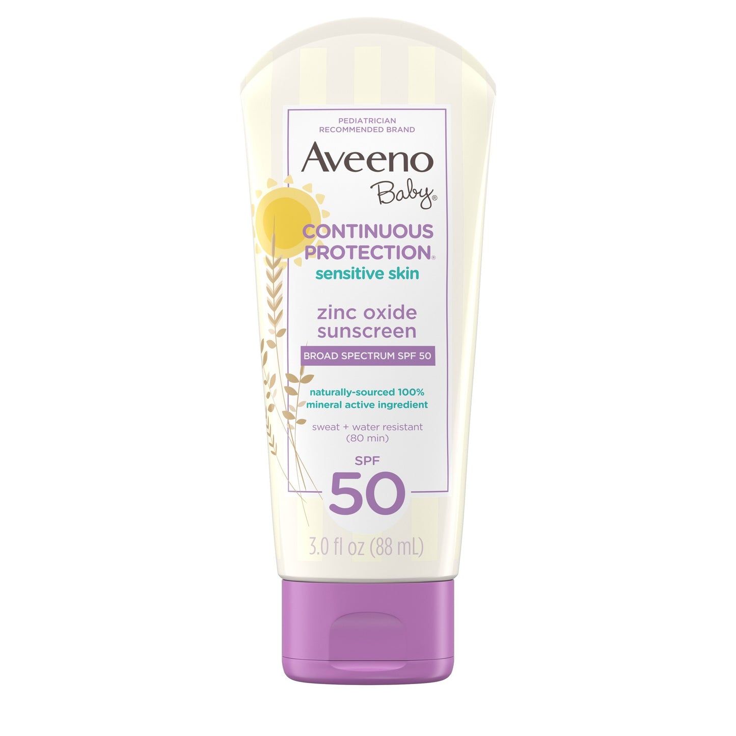 Aveeno Baby Natural Protection Lotion Sunscreen SPF 50 3 Oz by Aveeno - Bellso