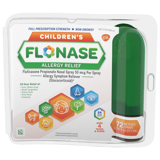 Flonase Children's Allergy Relief Nasal Spray - Fluticasone Propionate - 72 Sprays - 0.38 Fl Oz - Bellso