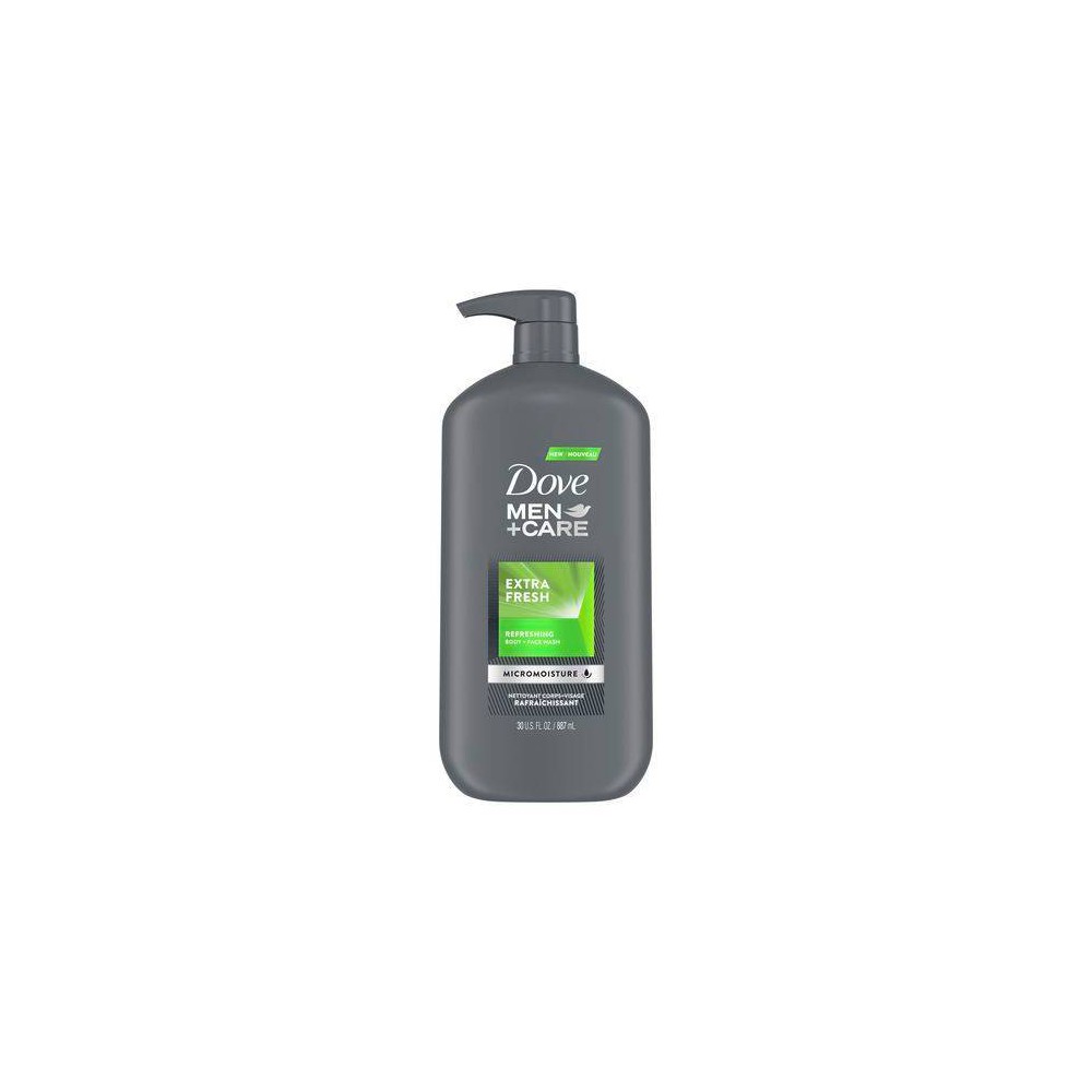 Dove Men+Care Extra Fresh Body and Face Wash for Fresh, Healthy-Feeling Skin, 30 OZ