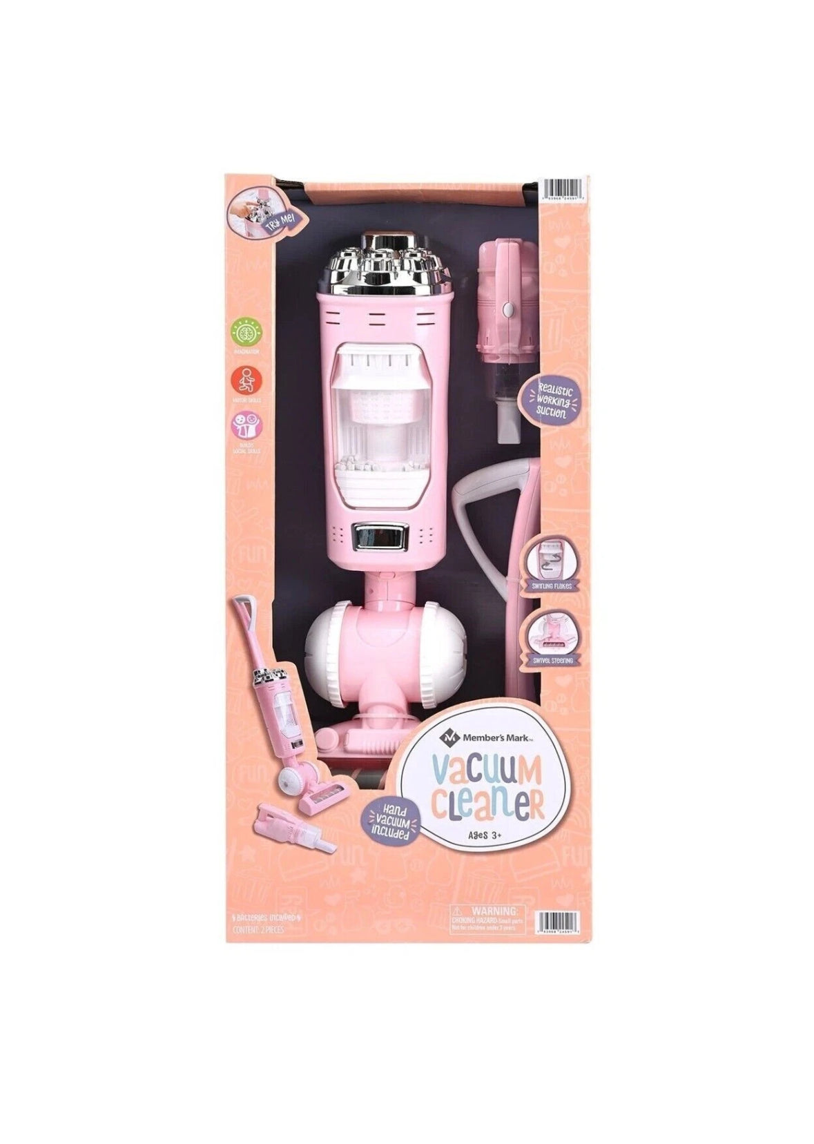 Member's Mark Toy Vacuum Cleaner - Pink - Bellso