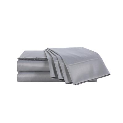 Closeout! Wellbeing 300 Thread Count 6 Pc. Sheet Set with Silvadur Antimicrobial Treatment, Queen - Grey