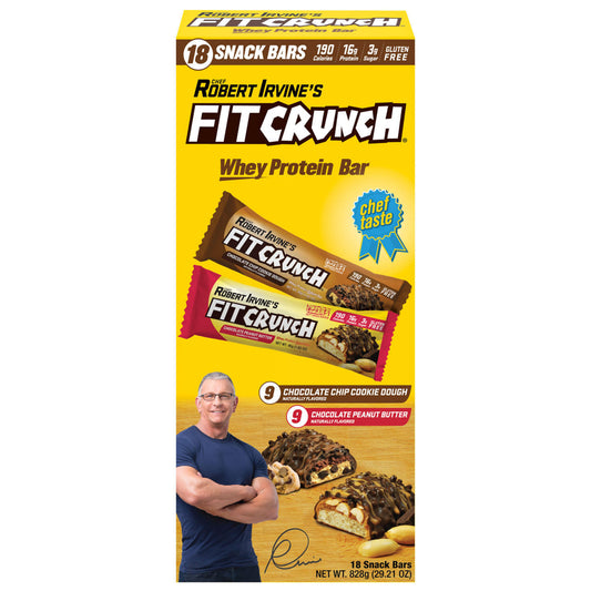 Robert Irvine’s Chef FITCRUNCH High Protein Bars Variety, 1.62 Ounce