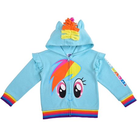 My Little Pony Girl S Rainbow Dash Roleplay Hoodie with 3D Ears Mane and Wings - Bellso