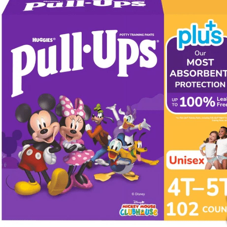 True Science Holdings LLC Huggies Pull-Ups Plus Training Pants Unisex Size 4T-5T (38-50 Lbs)