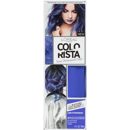 L'oréal Paris Colorista Semi-Permanent Hair Dye 1 Piece BLUE - Bellso