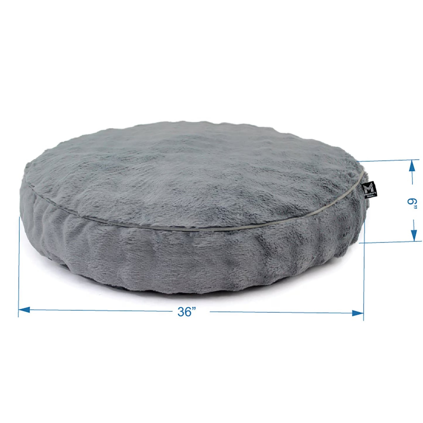 36 ROUND PET BED GY