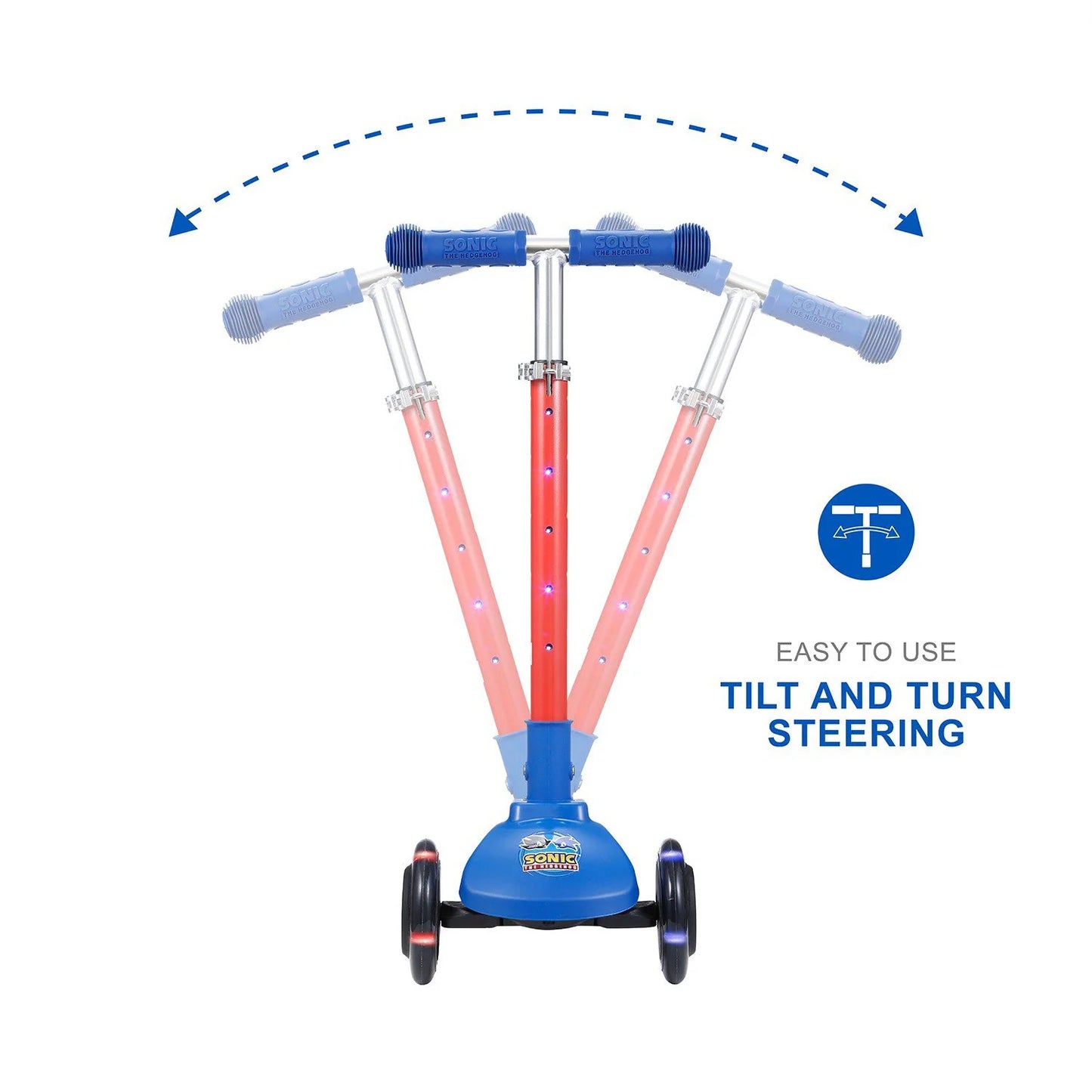 Licensed Kids Light Up 3-Wheel Scooter - Bellso