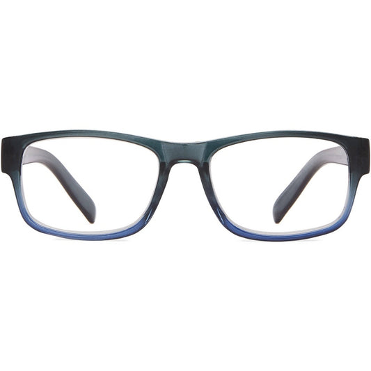 ICU Eyewear Screen Vision Rectangle Reading Glasses - Blue/Gray +2.50 - Bellso