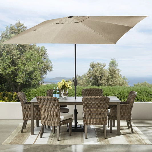 Member's Mark 10' Rectangular Umbrella with Sunbrella Fabric - Bellso