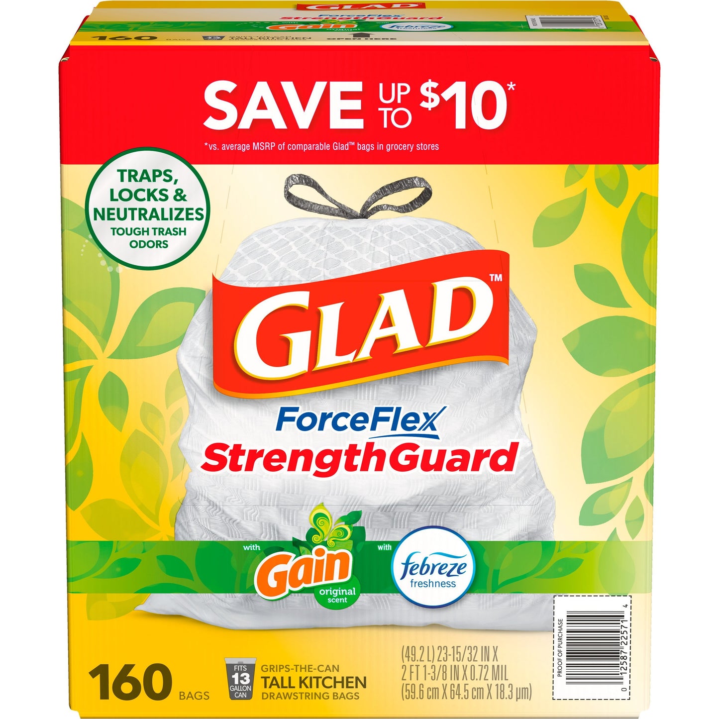 Member's Mark 33-Gallon Power Flex Drawstring Trash Bags 90 ct. - Bellso