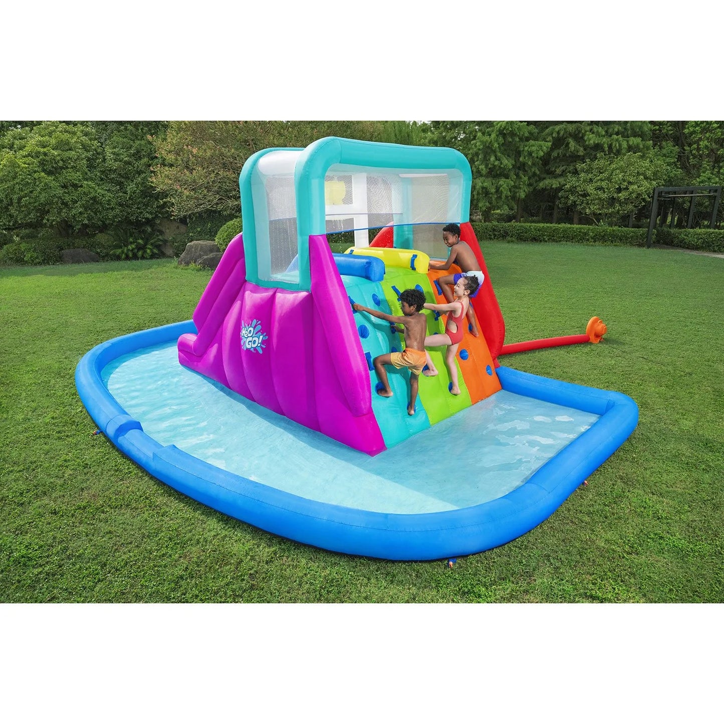 H2OGO! Triple Splash Kids Inflatable Water Park - Bellso