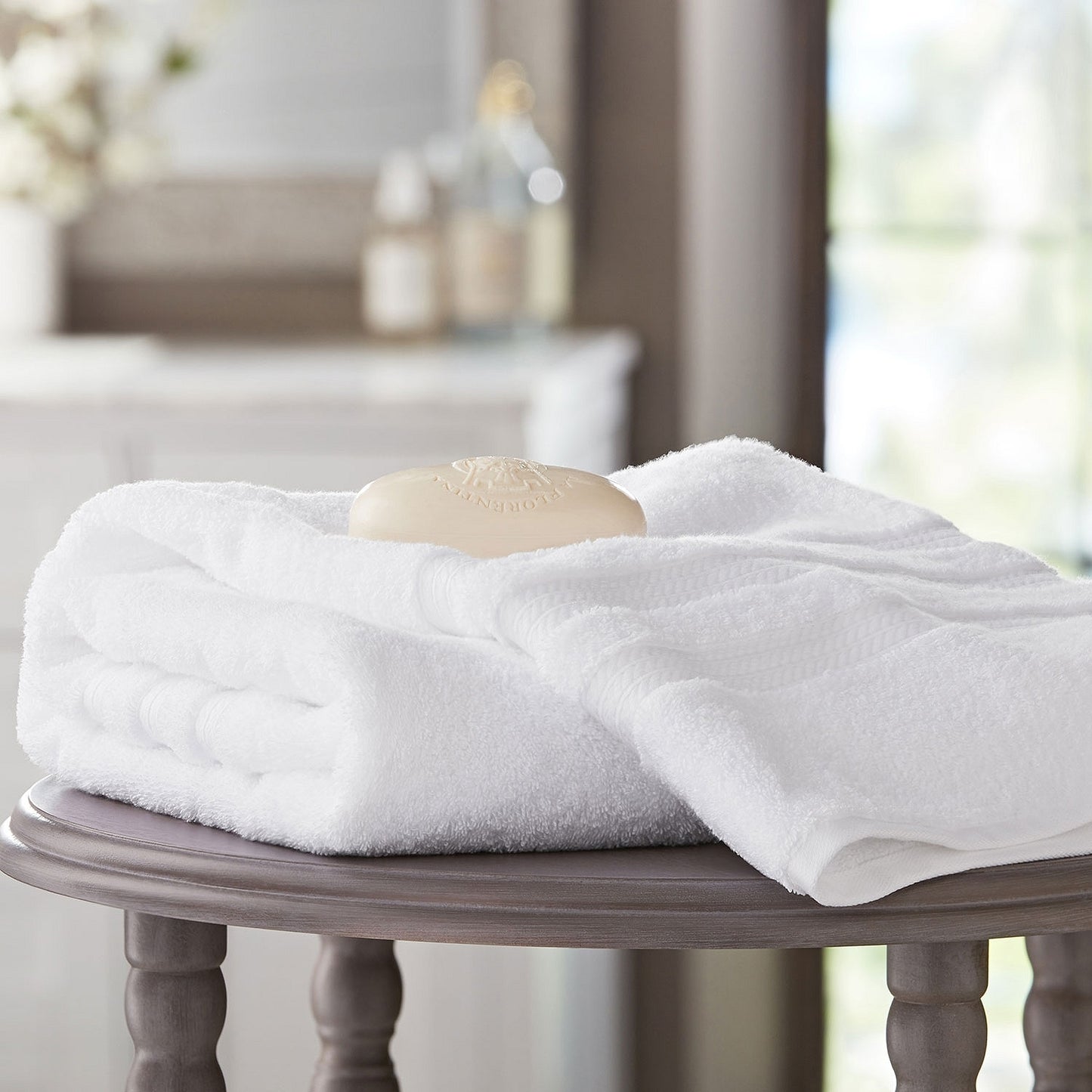 Hotel Premier Collection 100% Cotton Luxury Bath Towel White