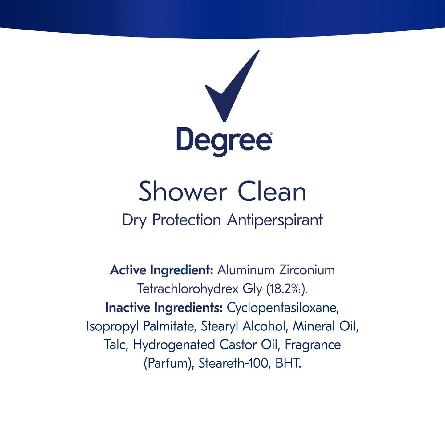 Degree Shower Clean Deodorant, 5 Ea