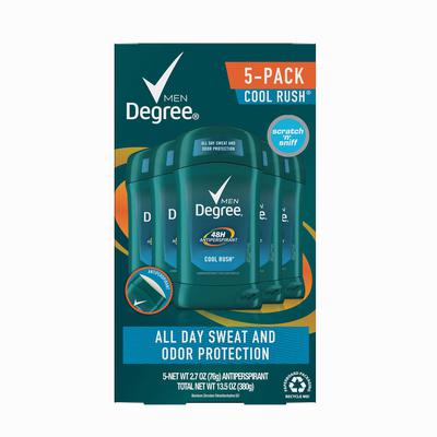 Degree Men Dry Anti-Perspirant Cool Rush (2.7 Ounce 5 Pack) - Bellso