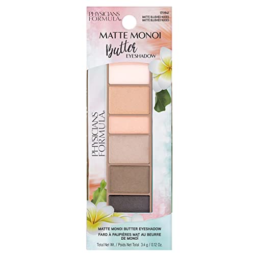 Physicians Formula Butter Matte Monoi Eyeshadow Palette with Matt Effect Shade Blushed Nudes 3,4 G - Bellso
