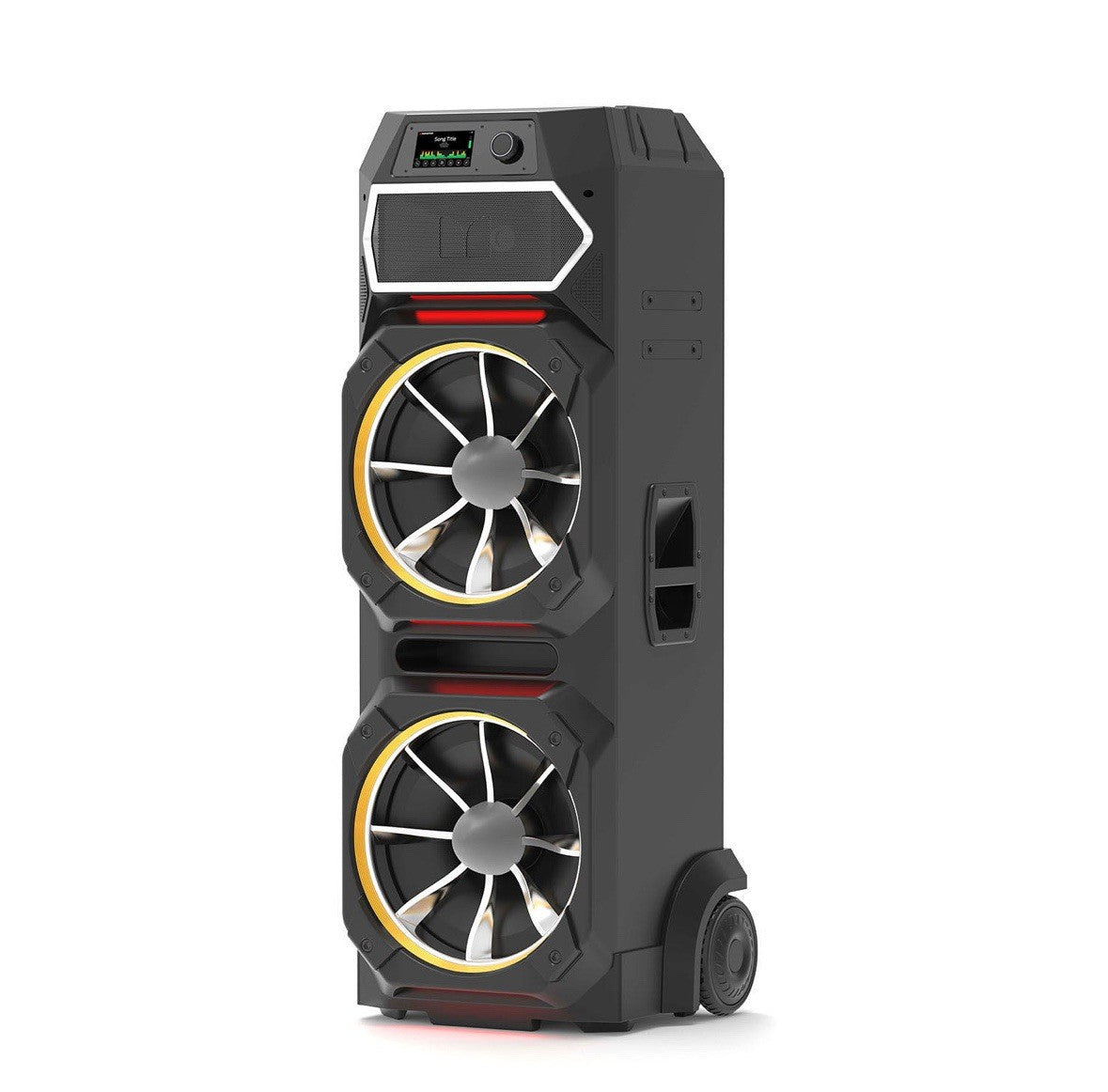 Monster GI30 1800 Watt Party Bluetooth Speaker Dual 15" Subwoofers 54" Tall