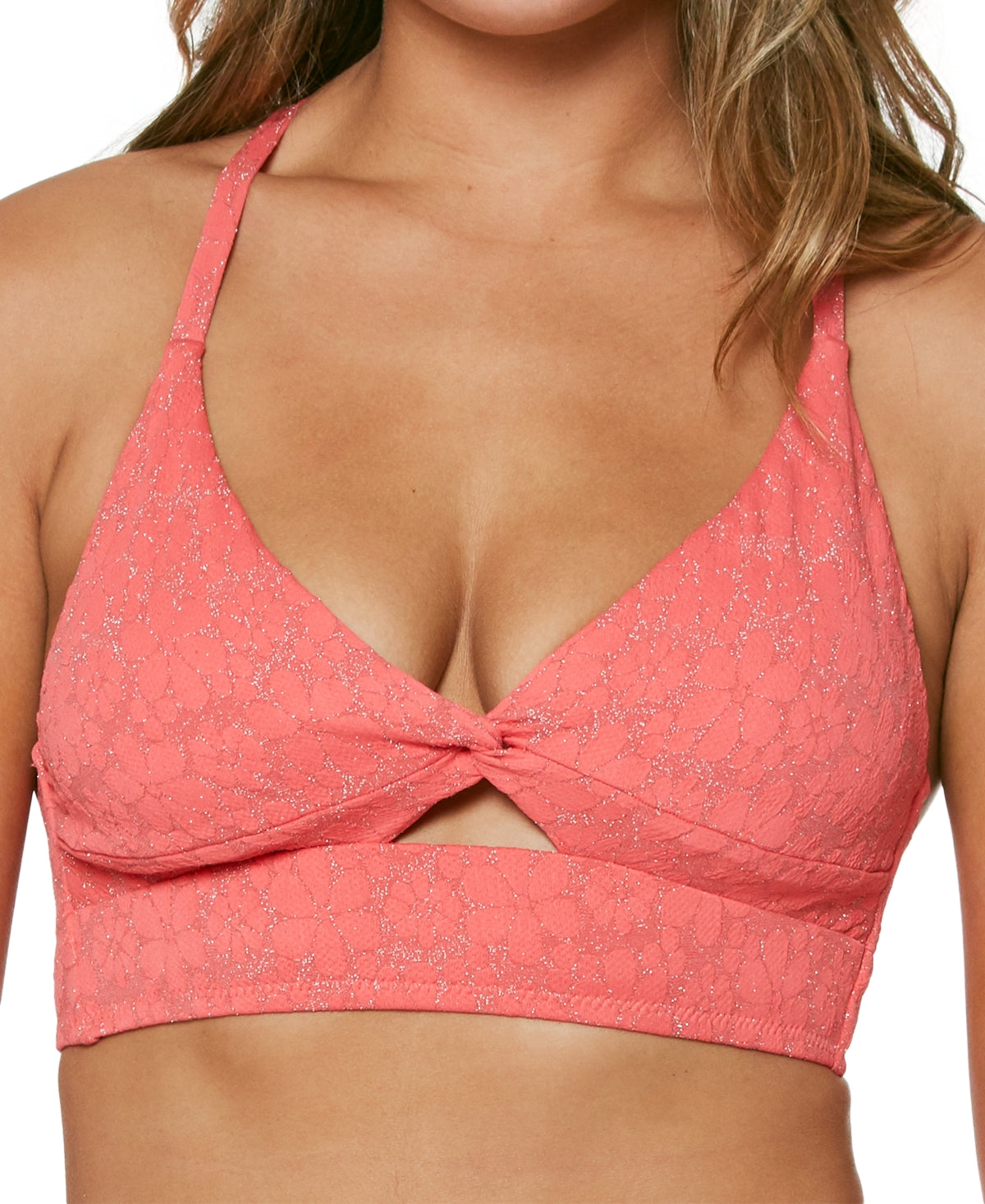 Jessica Simpson Jacquard Bikini Top - Bellso