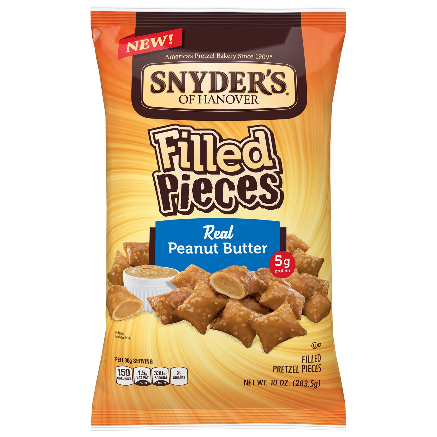 Snyder's of Hanover Pretzel Pieces Peanut Butter Filled - 10oz