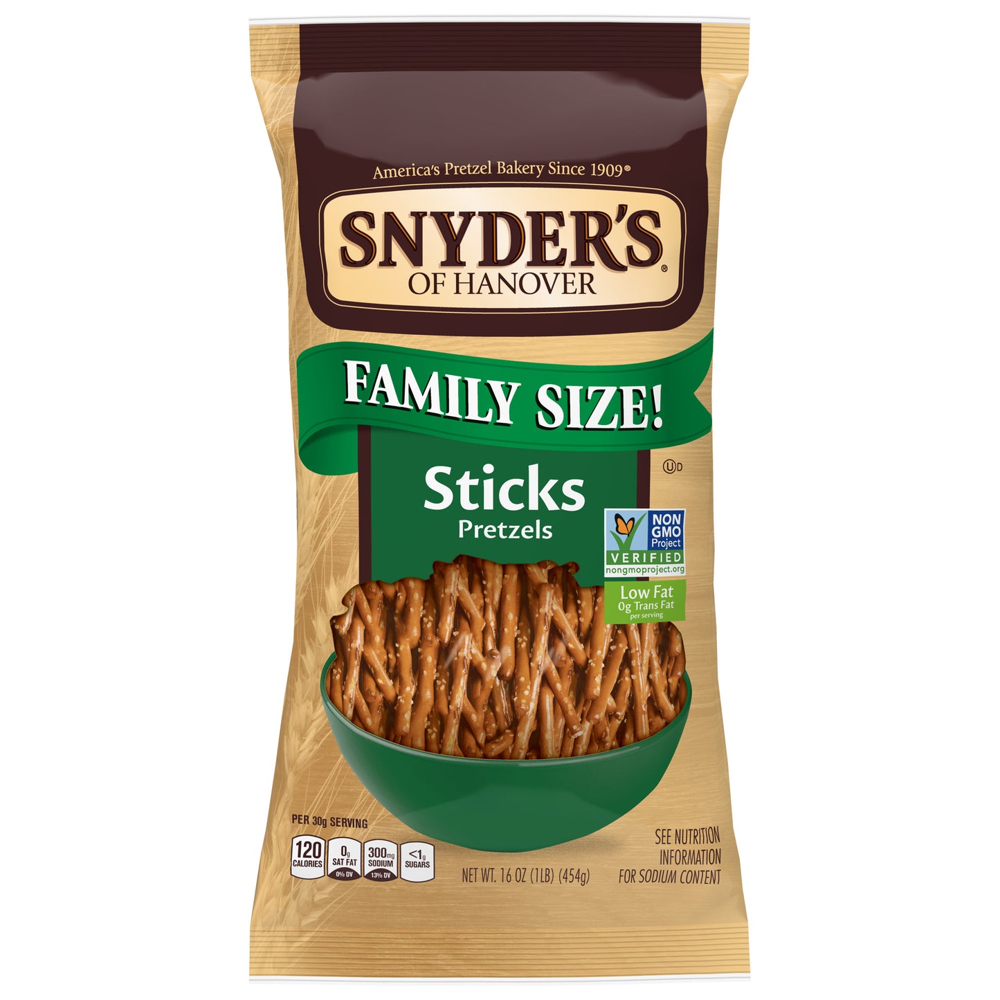 Snyder's of Hanover Pretzel Sticks Family Size - 16oz
