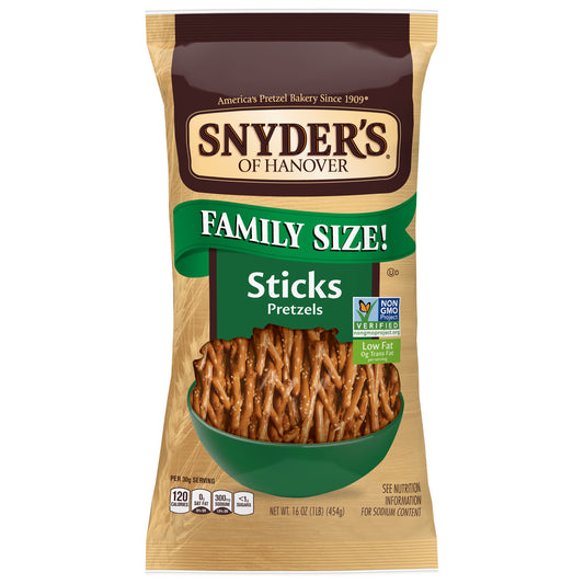 Snyder's of Hanover Pretzel Sticks Family Size - 16oz