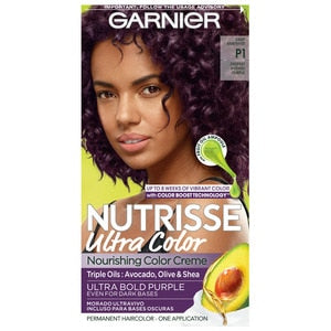 Garnier Nutrisse Ultra Color, Permanent Hair Dye, Long-Lasting Vibrant Colour 1 Piece PURPLE - Bellso