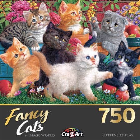 RoseArt - Fancy Cats - Kittens at Play - 750 Jigsaw Puzzlepc - Bellso