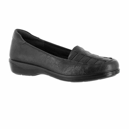 Easy Street Genesis Loafers - Black Burnish Size 11 - Bellso