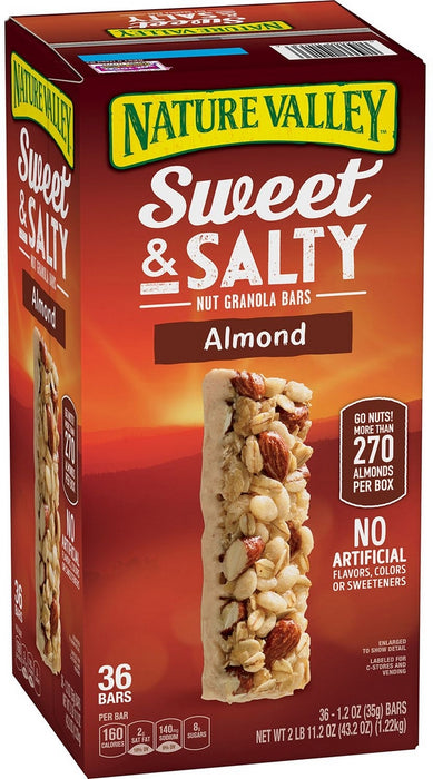 Nature Valley Sweet & Salty Almond Granola Bars, 36 Bars