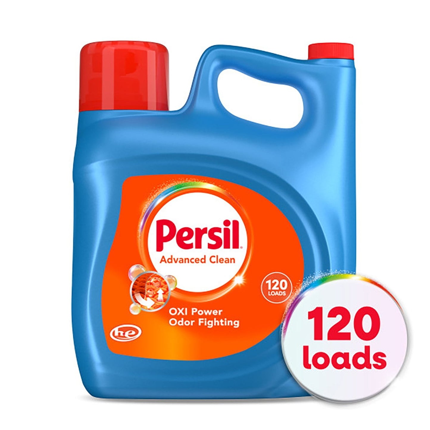 Persil Advanced Clean Oxi+Odor Liquid Laundry Detergent 120 Loads 201.6 Fl Oz