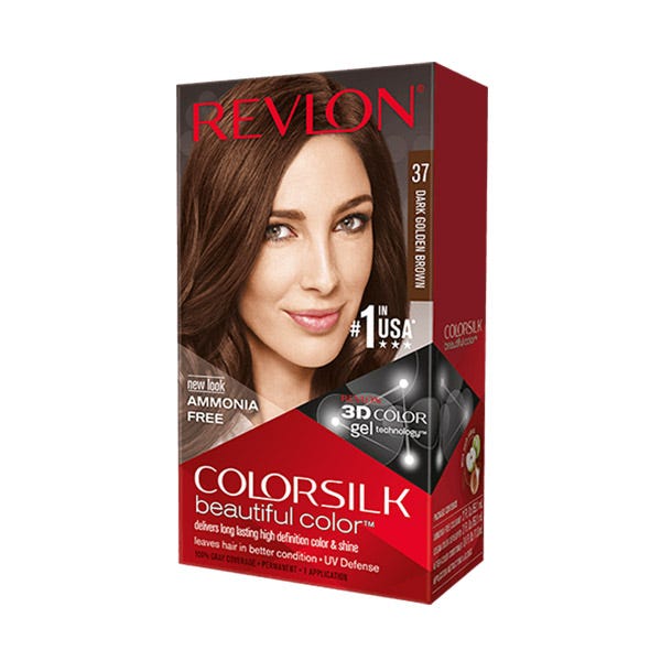 Revlon Colorsilk 37 Beautiful Color Permanent Hair Color Dark Golden Brown
