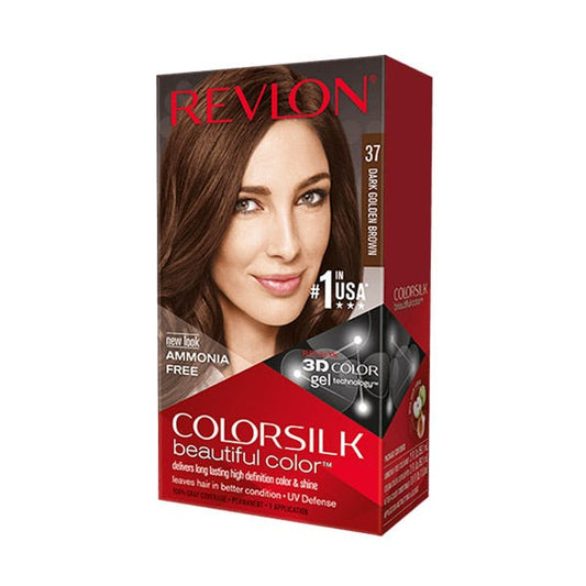 Revlon Colorsilk 37 Beautiful Color Permanent Hair Color Dark Golden Brown