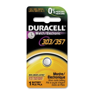 Duracell® 303/357 Silver Oxide Button Battery, Pack of 1 - Bellso