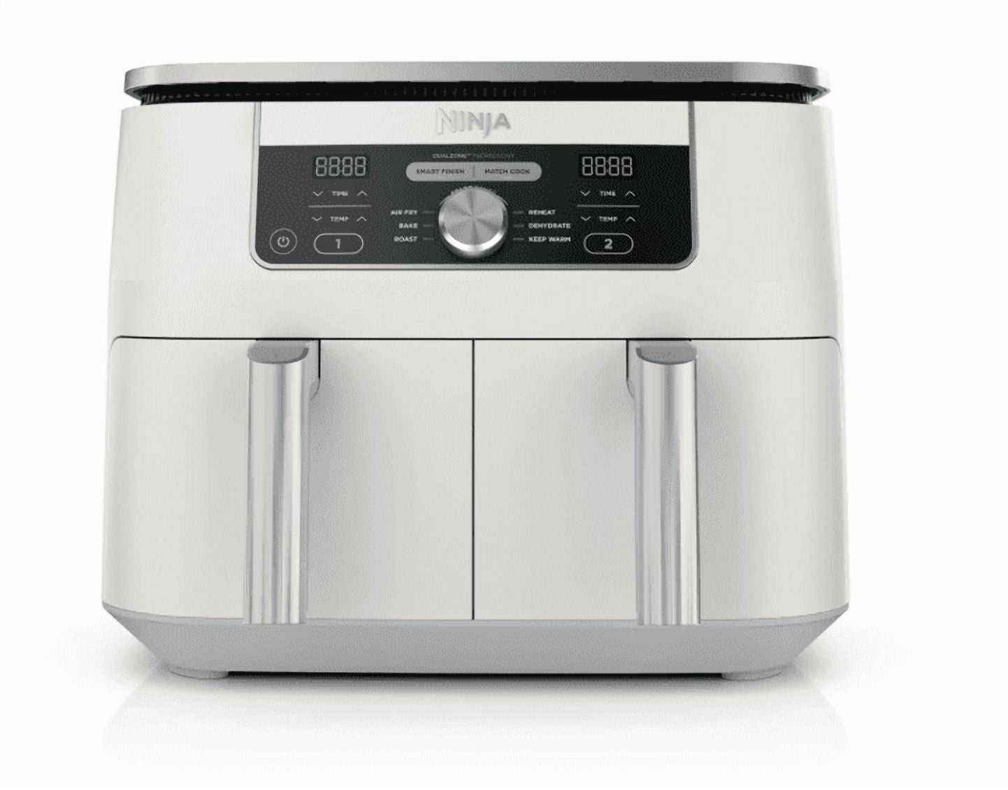 Ninja Foodi 6-in-1 8 Quart 2-Basket Air Fryer With DualZone Technology -White