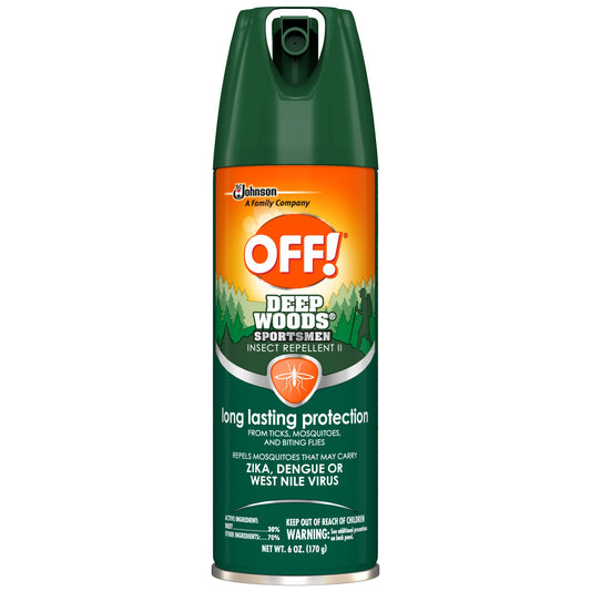 OFF! Deep Woods Sportsmen Insect Repellent, 30% DEET, 6 Oz, Carton of 12 Bottles - Bellso