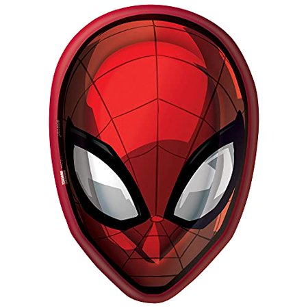 Spider-man Shaped Dessert Plates 7 Inches, 8 Count - Bellso