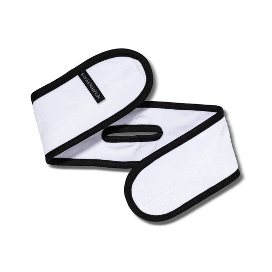 Sonia Kashuk Hook & Loop Closure Headband with Ponytail Slit - Black/White - 1pc - Bellso