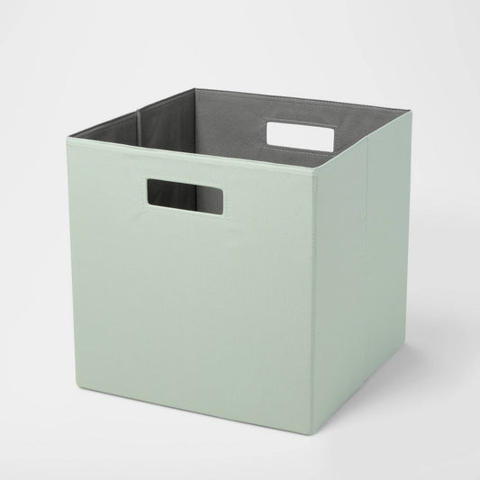 13" X 13" Fabric Bin Light Green - Brightroom: 13 Inch Storage Cube, Decorative Storage, No Assembly Required - Bellso