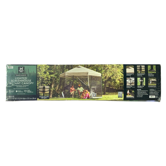 Member's Mark Lighted Screenhouse Instant Canopy, 70.9"W X 140.7"D X 110.2"H