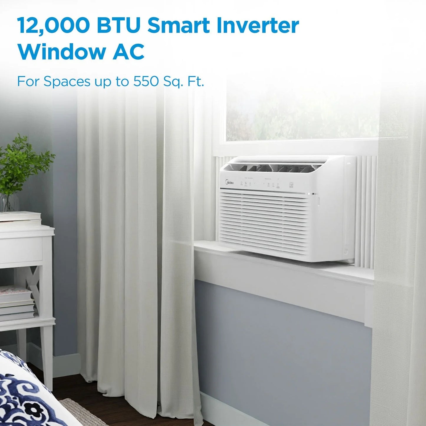 Midea 12,000 BTU DOE SmartCool Inverter Window Air Conditioner - Bellso