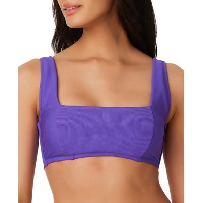 Bar III Womens Ribbed Tie Back Bikini Swim Top S - Bellso