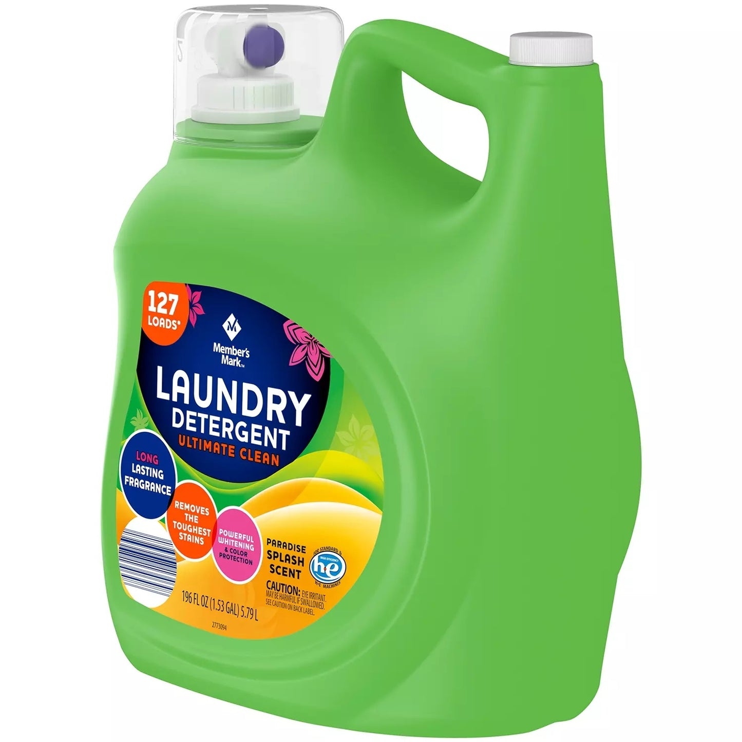 Member's Mark Liquid Laundry Detergent, Paradise Splash, 196 Fl Oz (127 Loads) - Bellso