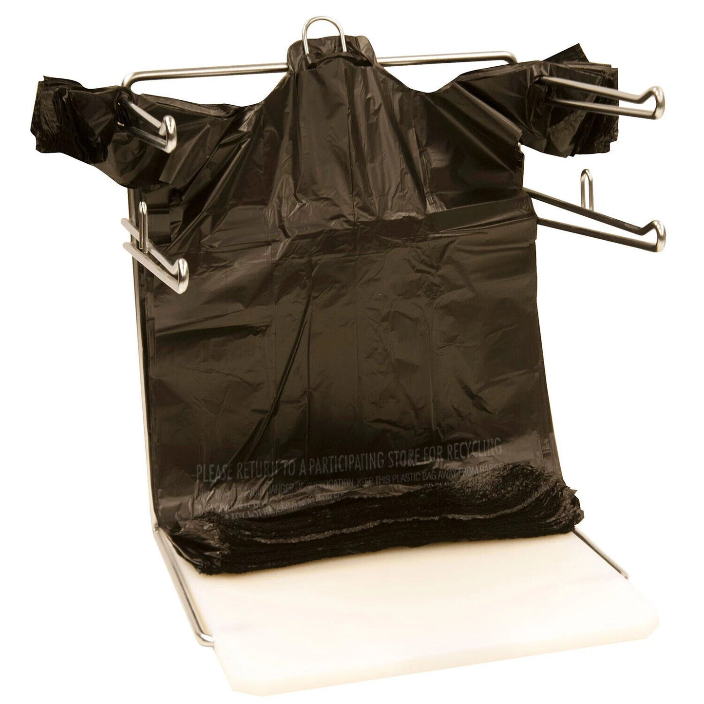 Poly America 1 000 Count Black T-Shirt Carryout Bags  11.5  X 6.5  X 22 - Bellso