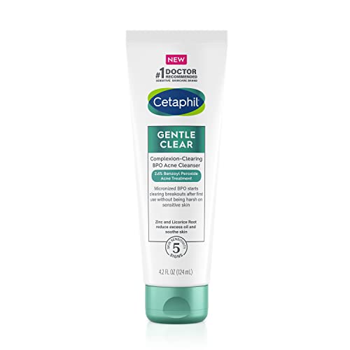 Cetaphil Gentle Clear Complexion Benzoyl Peroxide Acne Face Wash - 4.2 Fl Oz - Bellso