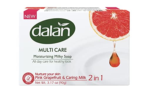 Dalan Multi Care Moisturizing Soap 2 in 1 (Pink Grapefruit & Caring Milk, 3 Pack) - Bellso