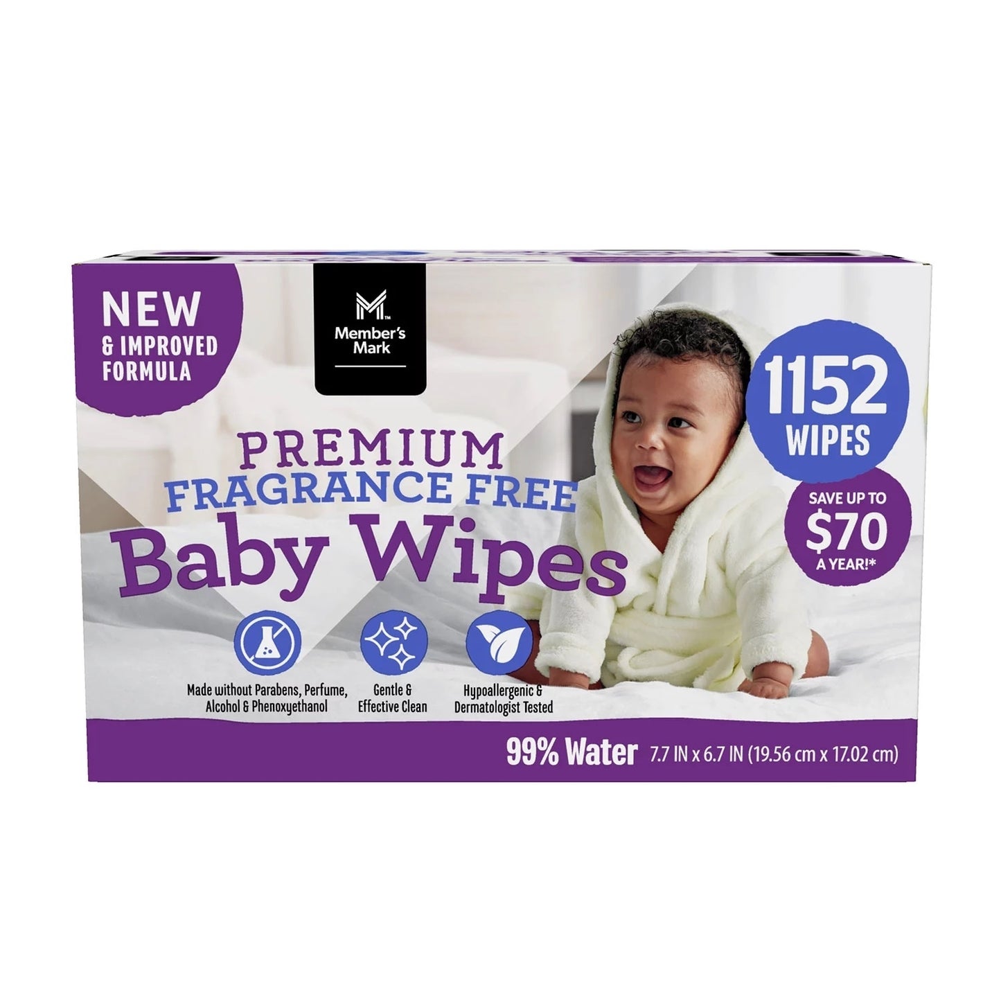 Member's Mark Premium Fragrance-Free Baby Wipes (1152 Count) - Bellso