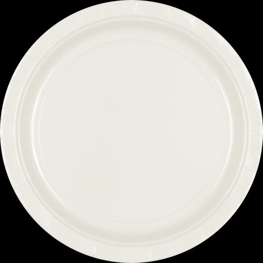 Paper Dessert Plates for Birthday/Dinner Party Blue 20pc - Bellso