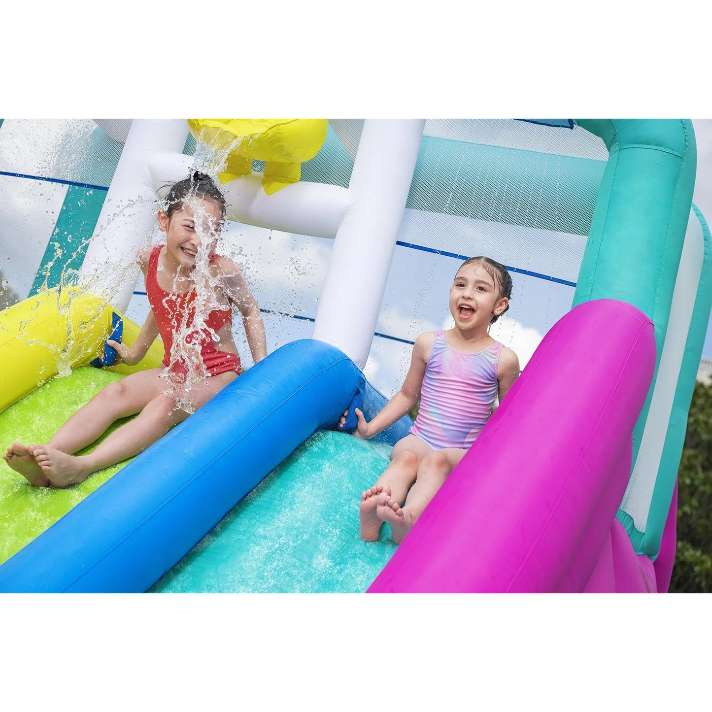 H2OGO! Triple Splash Kids Inflatable Water Park - Bellso