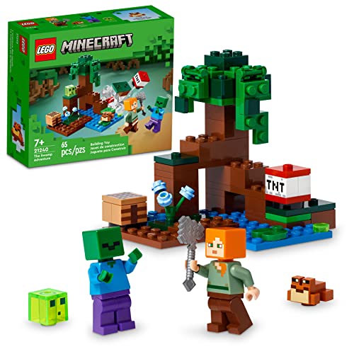 9085751 Swamp Minecraft ABS Plastic Adventure Set - 65 Piece - Bellso