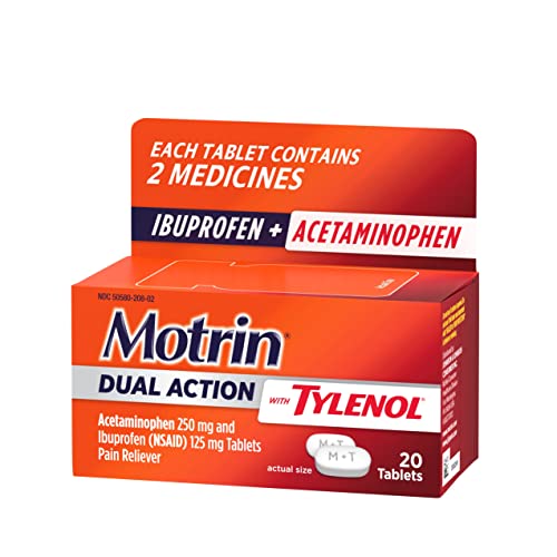 Motrin Acetaminophen Dual Action with Tylenol Pain Reliever - 20ct - Bellso